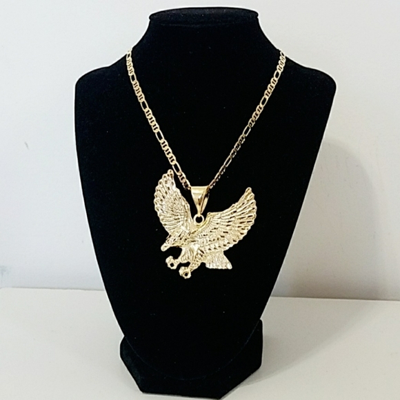 18k gold filled Other - Flying eagle men's necklace. 18k GF chain. New
